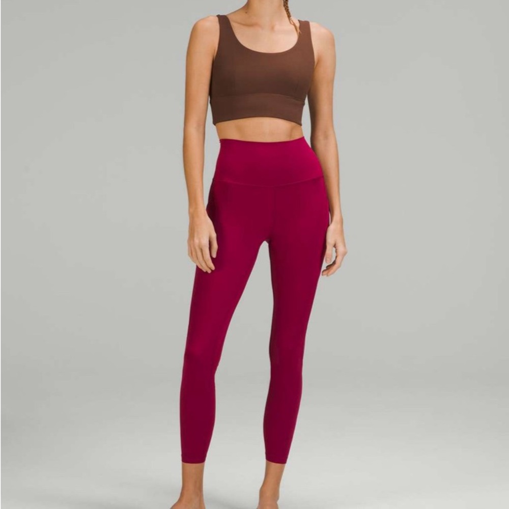 NWT Lululemon Align Pant 25” Pockets Pomegranate